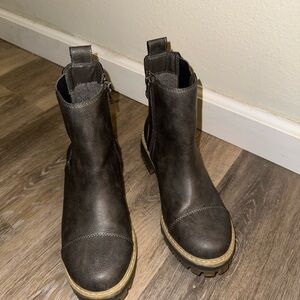 Grey booties size 6